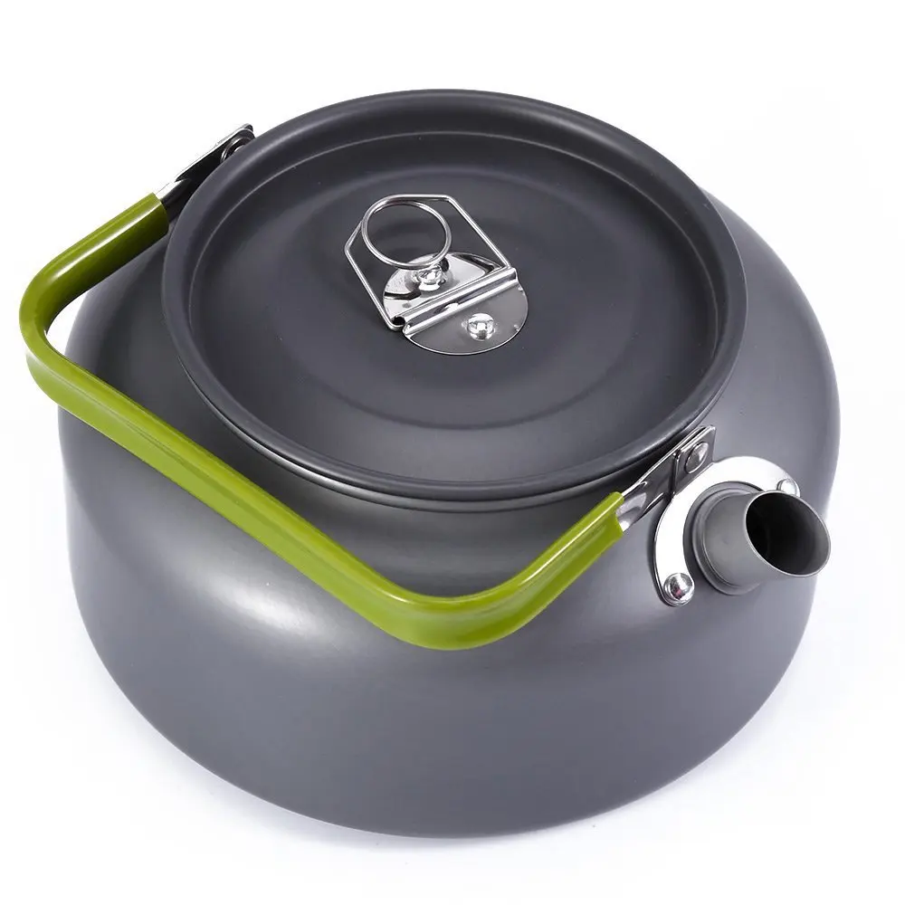 0,8 LPortable Camping utensilios al aire libre vajilla utensilios de cocina tetera actividades al aire libre, senderismo tetera ultraligero de aleación de aluminio de vajilla