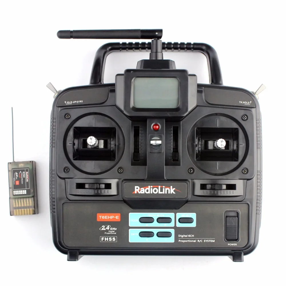 

F00541 RadioLink T6EHP-E 2.4G 6 channel 6Ch Controller Transmitter and R7EH Receiver For RC FUTABA 6EX TREX T-REX 450 500 + FS