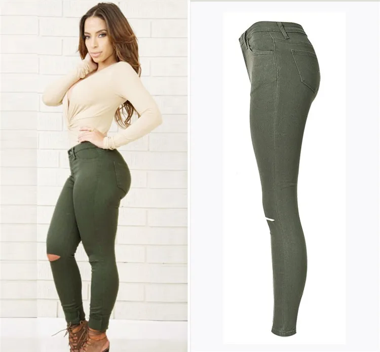 Новые модные женские джинсы Armee verte, узкие джинсы с высокой талией, Женские джинсы-стрейч, большие размеры, pantalon
