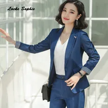 1pcs Women's Plus size Blazers coats 2019 Autumn cotton Splicing long sleeves Small Suits jackets ladies Skinny Blazers Suits