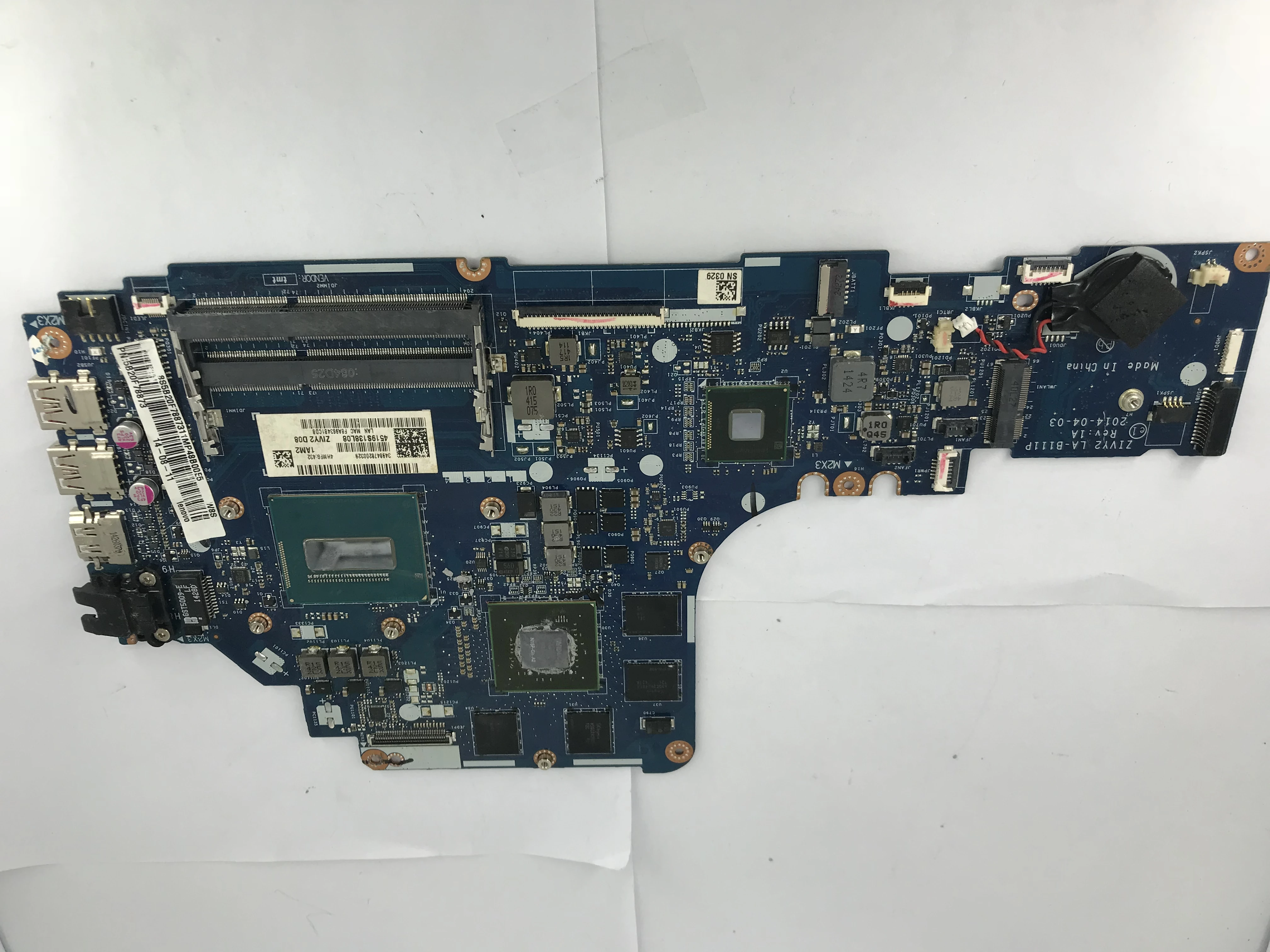 

ZIVY2 LA-B111P Laptop motherboard for Lenovo Y50-70 Test original mainboard I7-4720HQ/4710HQ GTX960M-4G
