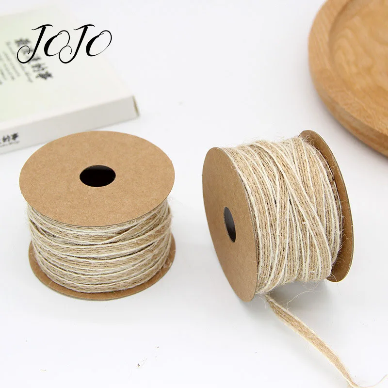 

JOJO BOWS 5mm 10m Hemp Ribbon Rope Jute Burlap Roll For Needlework DIY Earring Material Gift Wrapping Handmade Craft Supplies