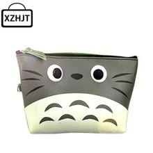 Women Cartoon Totoro Cosmetic Bag 3D Printing Zipper Makeup Organizer Bag Portable Beauty Travel Waterproof Make Up Pouch