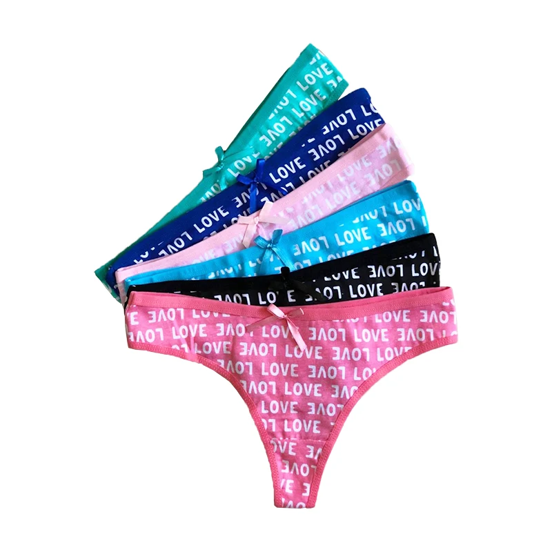 

ERAEYE 5 pcs/lot women's cotton Underwear briefs Thong Intimate Ladies Tanga G-String string Calcinhas Sexy lingerie panties