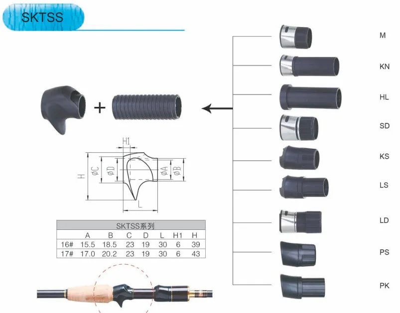 SKSS и SKTSS+ гайка комплект size16 яркий черный цвет DIY катушка ремонт сиденья Рыбалка Катушка стержневые компоненты