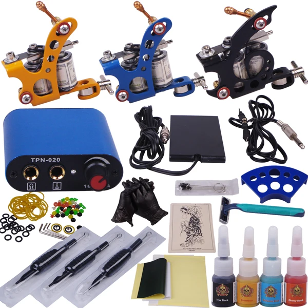 permanent makeup supply 3 guns beginner tattoo kits best tattoo