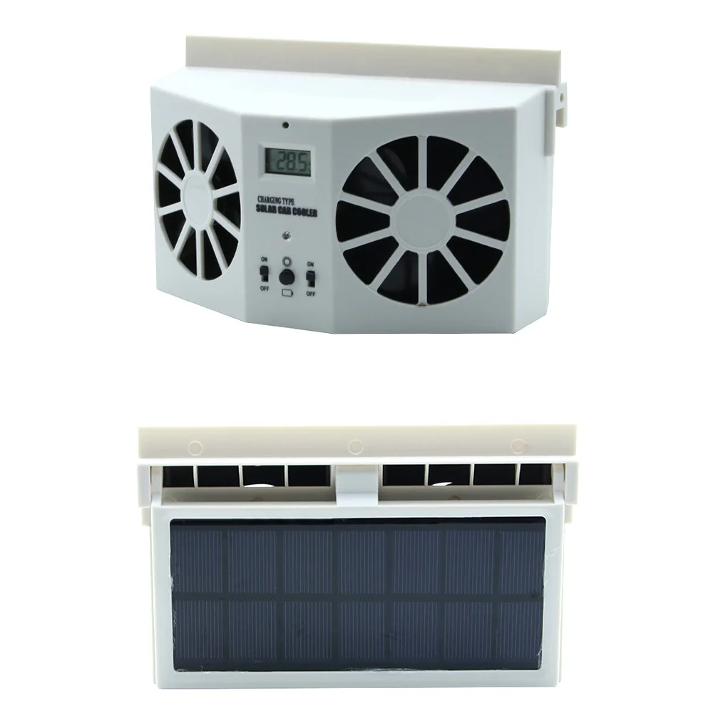 Мини-автомобильный Кондиционер, охлаждающий вентилятор на солнечных батареях, автомобильный оконный вентиляционный вентилятор