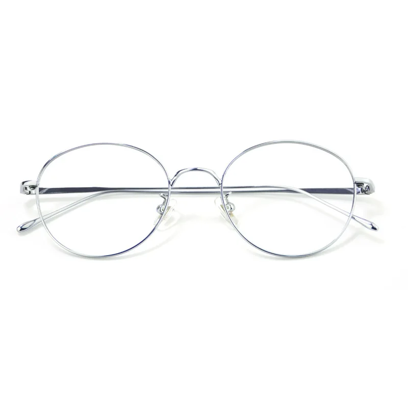 Дизайнерские мужские/женские рамки круглой формы титановые очки оправы прозрачные оптические очки для чтения при близорукости очки по назначению очки 02