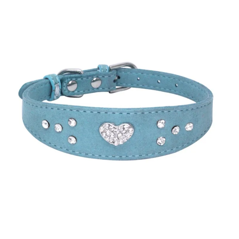 www.bagssaleusa.com : Buy Leather Personalized Dog Collars Jeweled Cat Pet Buckle Collar For Small ...