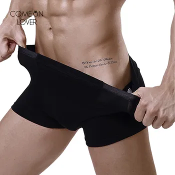 

Comeonlover High quality men underwear boxer new arrival cotton underpants men solid elastic sexy panty for man homme MPL057