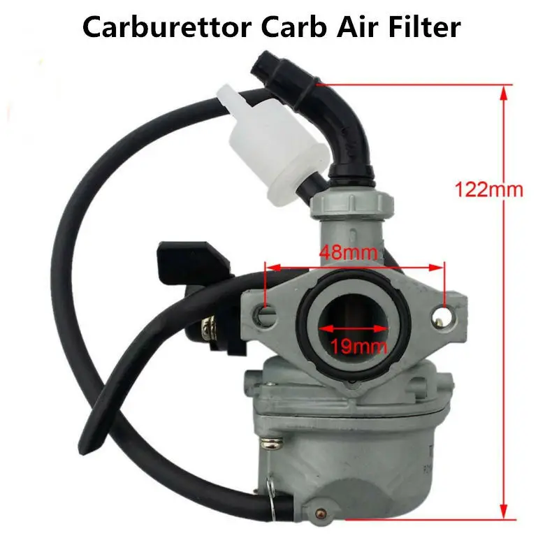 

Pit Bike Dirt Quad Carburettor Carb 19mm 50cc 90cc 110cc 125cc For Honta Choke (Standard Shipping)