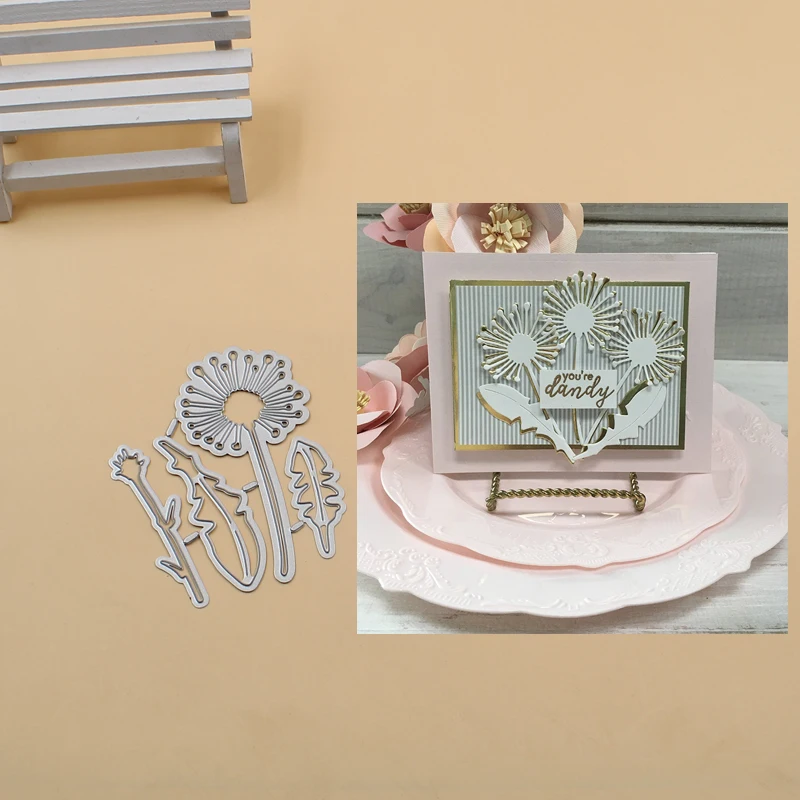 

Dandelion Cutting Dies Christmas Dies Metal Cutting Dies Stencils for DIY Scrapbooking Album Stamp Paper Card Embossing new 2019