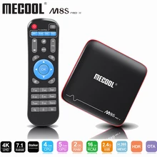 Android tv Box 2G 16G четырехъядерный 1000 M Ethernet 4 K HEVC/H.265 заказной MECOOL tv Box для просмотра фильмов Smart tv Box медиаплеер