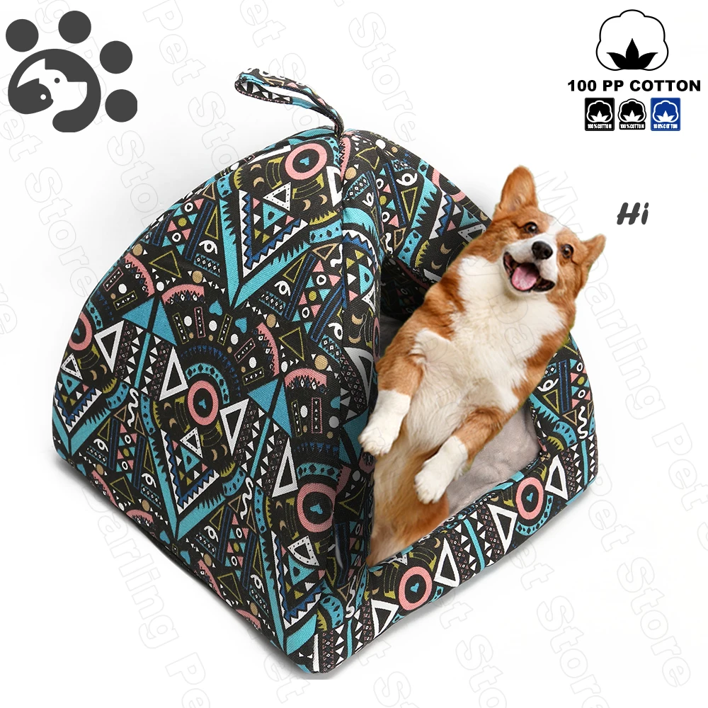 

House for Dog Pet Beds Soft Cotton Dogs Nest Breathable Sofa for Small Medium Kennel Dogs Non Slip Pets Bed for Cat BD0007