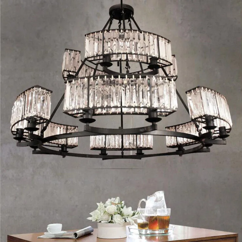 Post modern chandeliers living room double chandeliers Nordic