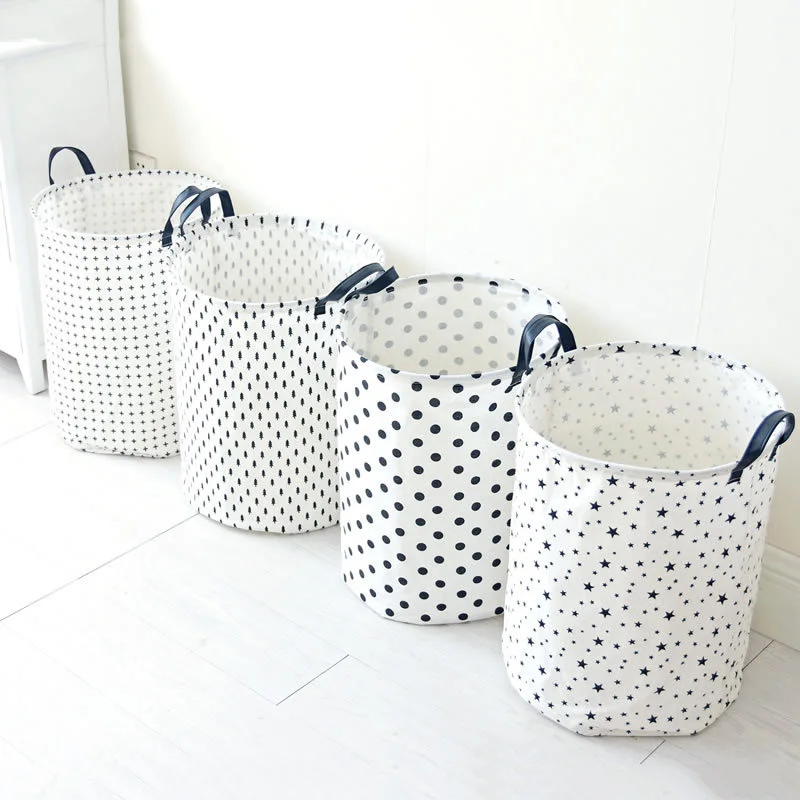 القطن الكتان سلة الغسيل طوي للماء سلة الغسيل متعددة الوظائف سلة التخزين XHC88