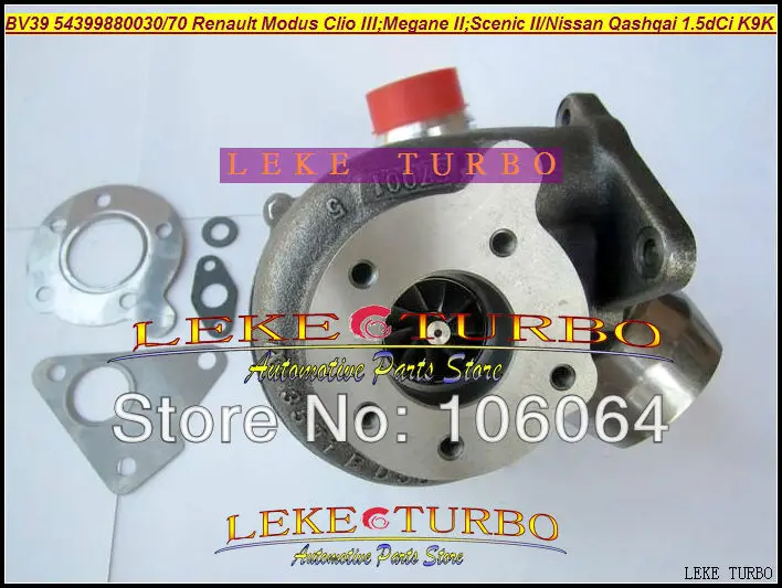 BV39 54399880030 54399880070 Turbo турбонагнетатель для Nissan Qashqai для Renault Modus Clio III Megane Scenic II K9K 1.5L dCi