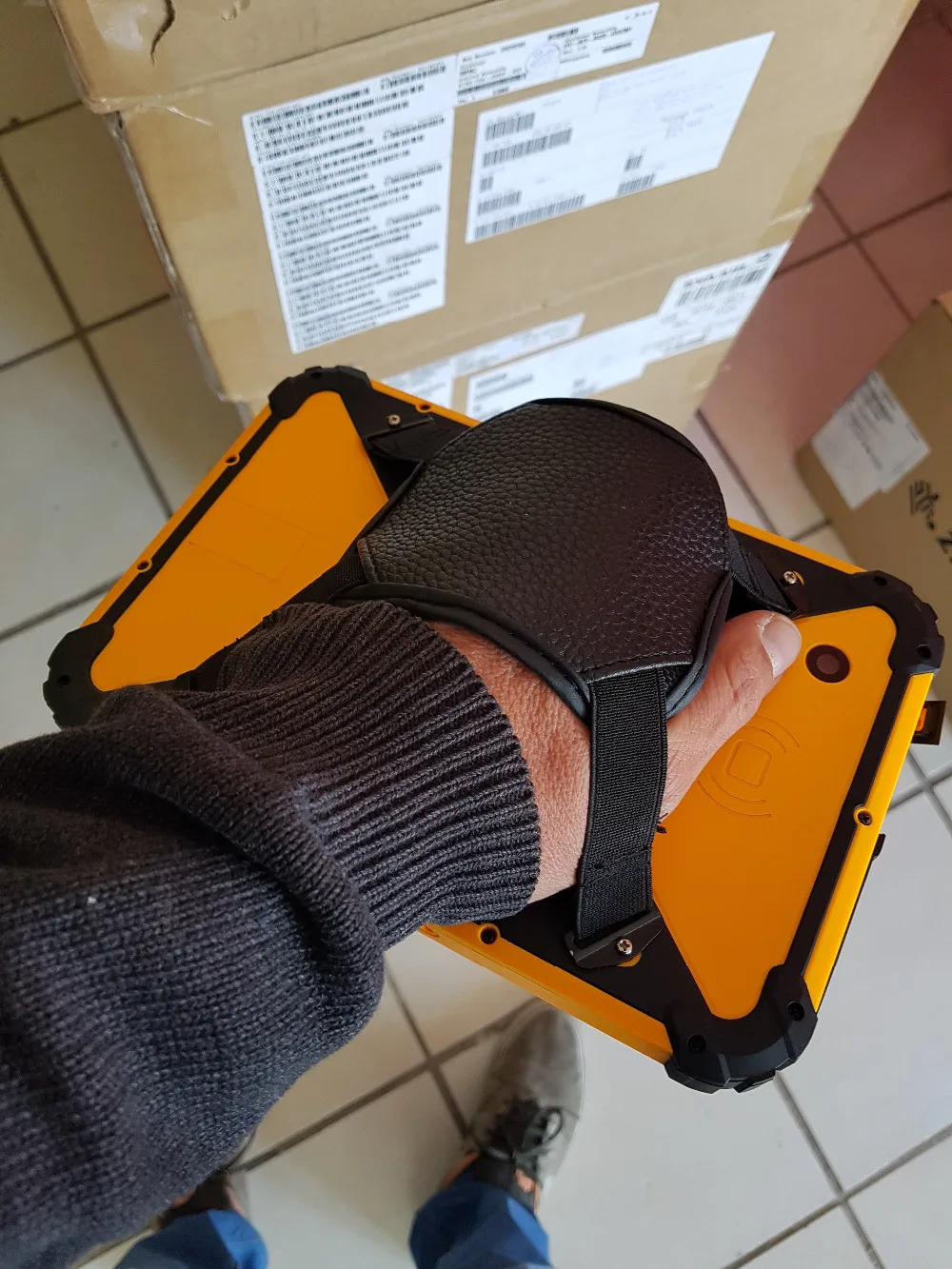 Industrial da Tabuleta com Leitor Pda do Varredor do Código de Barras do Andróide de Sm-927 Computador Áspero Polegada Android 7.1 Rfid 8 17 Cheap Scanners