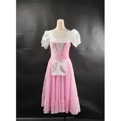 Бесплатная доставка Индивидуальный заказ Розовый Романтический балетные платья, Жизель одежда для бальных танцев балетная юбки розовый