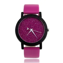 Mejor Precio Barato Estrella Lady Correa de Cuero Horas Reloj Relojes Para Los Amantes de la Moda Minimalista 2016 ventas al por mayor al por mayor