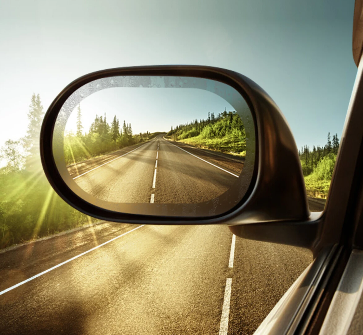 

Car rearview mirror rain and anti-fog film for bmw m outlander opel astra h mercedes cla civic 2017 grand vitara focus 2