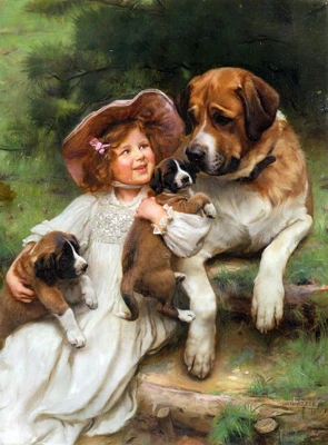 Kits de Ponto Cruz à Moda para Bordados Nova Menina Needlework Padrões Cruz-costura 14ct Lona Faça Você Mesmo Artesanal Arte Decoração Cão
