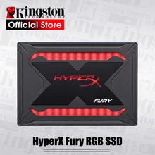 Kingston HyperX FURY RGB SSD 240 ГБ 480 ГБ 960 ГБ Внутренний твердотельный накопитель 2,5 дюйма SATA III HDD жесткий диск Цветной световой эффект