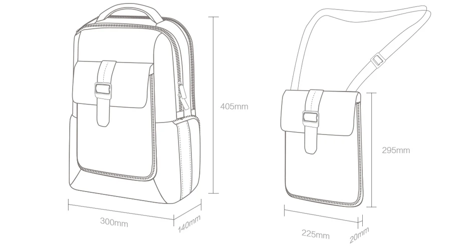 New Xiaomi Fashion Commuter Backpack Removable Front Bag Waterproof Large Capacity Laptop For Men And Women Bussiness Travel Bag-15