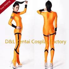 Free Shipping DHL Hot Halloween Sexy Costumes Orange Lycra Zentai Spandex Unisex Catsuits Super Hero Costume For Woman Plus Size
