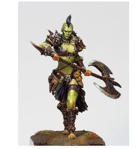 

New Unassembled 1/24 75mm Orc woman soldier 75mm Resin Kit DIY Toys Unpainted resin model