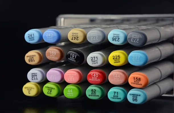 72 colors Finecolor Art Markers Set Manga Comic Twin Broad Fine Point marker | Канцтовары для офиса и дома