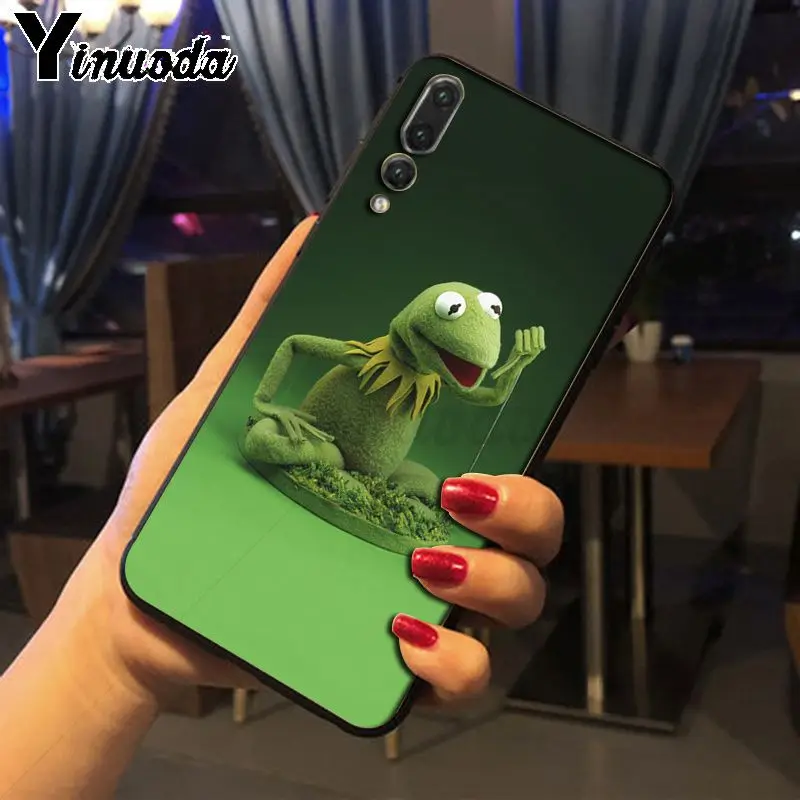 Yinuoda Kermit зеленый лягушка аксессуары для телефона чехол Huawei honor 8x20 7a P20Lite P10 Plus Mate10Lite