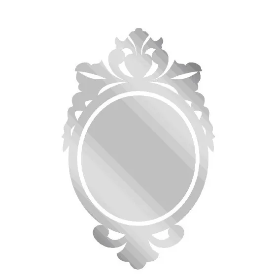 

Free shipping new design mirror frame , 3D acylic mirror wall frame sticker