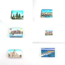 Promoção fábrica Preços Maravilhoso Presente Imã de geladeira Lembrança Estilo Architrcture 3D Para Vendas Quentes