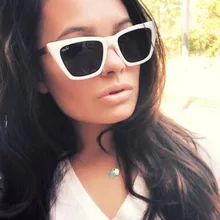 Сексуальные солнцезащитные очки "кошачий глаз", женские, Роскошные, прекрасные оттенки, белая оправа, CCSPACE, винтажные, брендовые, дизайнерские очки, UV400