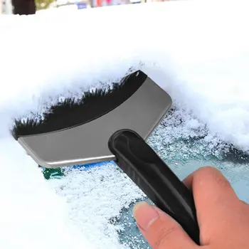 

Car Snow Shovel Stainless Steel Snow Scraper Household Refrigerator Defroster Shovel Short Car Accessories