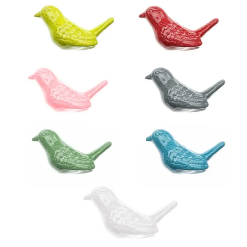 

2Pcs/Set Drawer Pull Cupboard Knobs 3D Cartoon Bird Drawer Handles Peace Dove Grip With Scrws For Wardrobe Cabinet