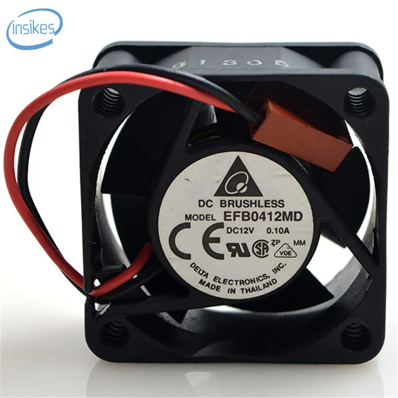 

Delta Original EFB0412MD Computer Blower Cooling Axial Fan DC 12V 0.1A 4020 EFB0412MD 2 Wires 6300RPM