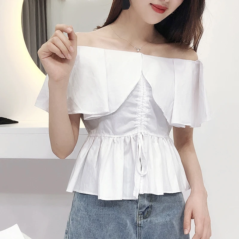 balloon sleeves white top