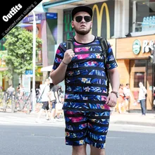 Летний комплект из двух предметов Для мужчин короткий рукав Футболка Топ+ шорты Для мужчин костюмы Новые повседневные Спортивная одежда Топы с коротким брюки