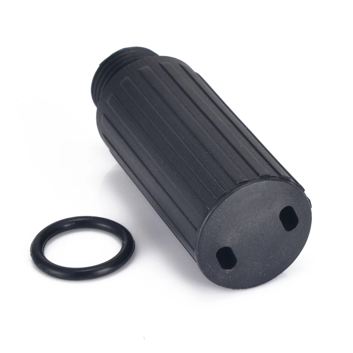 Thread 1.50mm x M15 Small Compressor Replacement Air pump Accessories with Gasket Seal Plastic Black