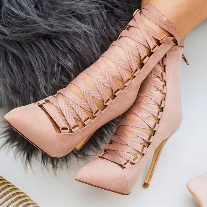 

sexy high heels boots women shoes spring autumn women boots pointed toe zipper high heels boots shoes ladies bota feminina 2019