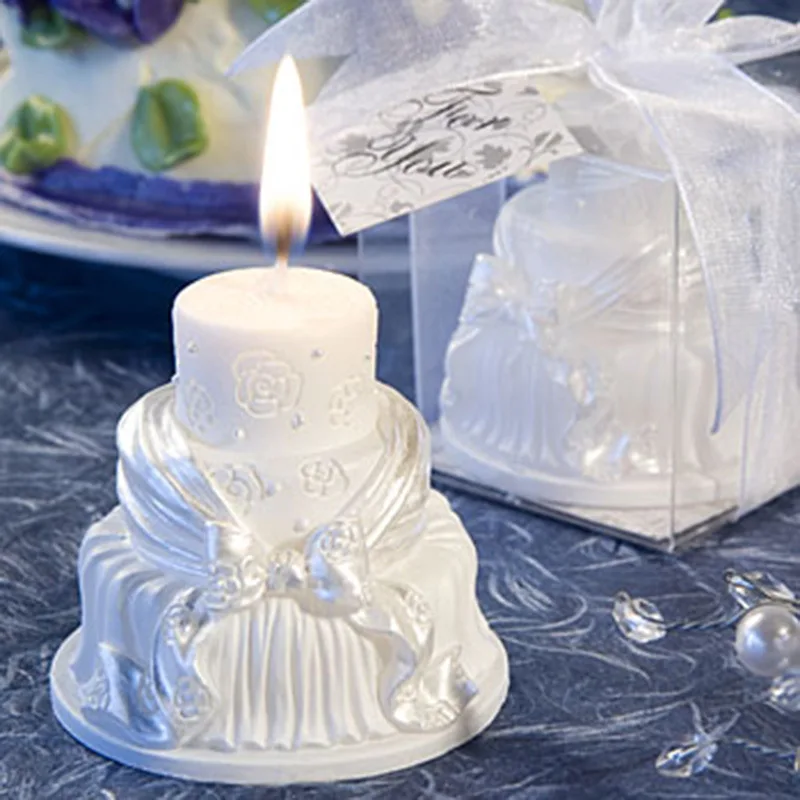 Home Decor Candle Cute Smokeless Cake Shape Candles Valentine's day