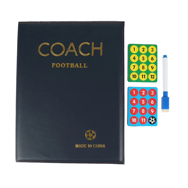 

1Pcs Magnetic Soccer Coach Board Folding Football Coaching tactics Tactical plate book set with Marker Pen Clipboard Hot Sale
