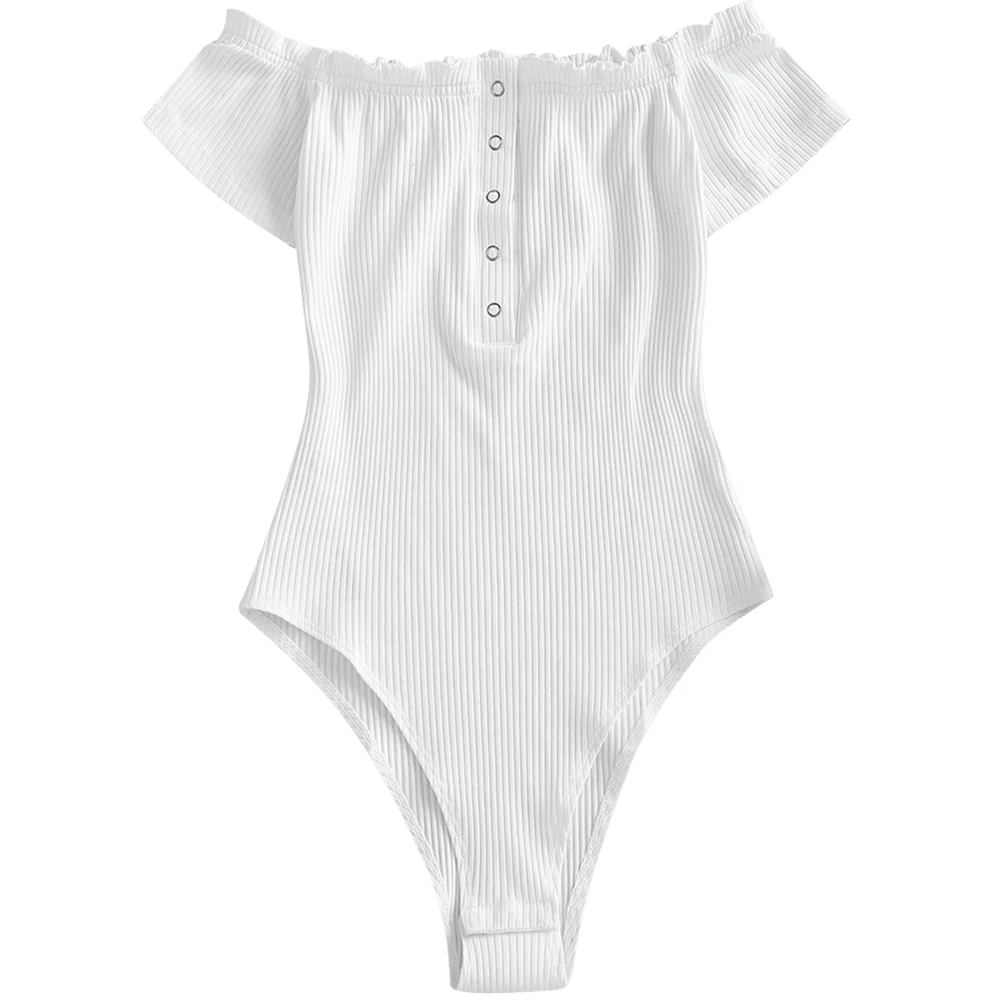Слитный купальник сплошной с пуговицами и открытыми плечами|suit swim|swimwear swimmingsuit suit