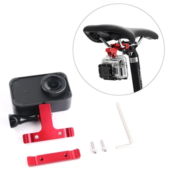 

Aluminum Bicycle Seat Mount Bracket Action Camera Fixed Holder Stand go pro Accessories for Gopro Hero 7 6 5 4 3+ for Xiaomi Yi