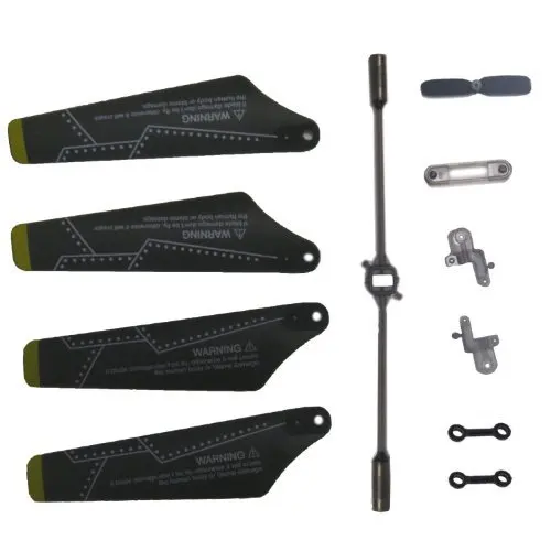 

LeadingStar Full Set Replacement Parts, Main Blades, Tail Blade, Balance Bar, Spare Main Grips,Connect for Buckle S102g