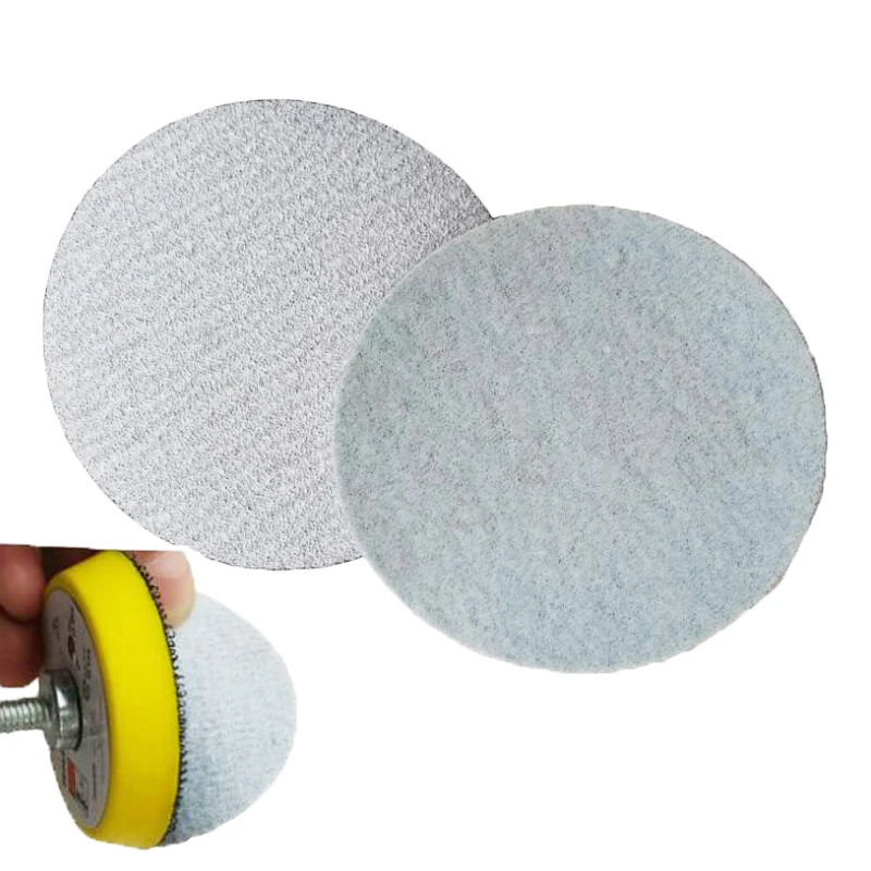 500 шт./упак. 2 дюйм(ов) 80-800 Грит белый клейкий шлифовальный диск Песочная бумага для абразивной полировки инструменты