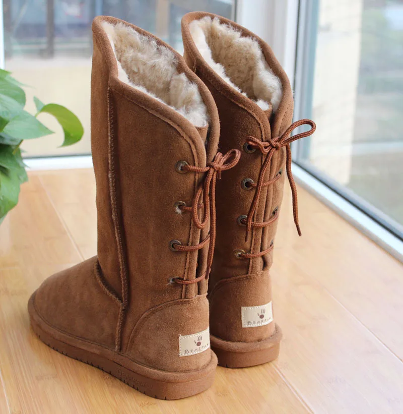 bearpaw boots with laces