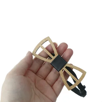 

Hollow Wood Bow Ties for Mens Wedding Suits Wooden Bow Tie Butterfly Shape Bowknots Slim Cravat New Arrival